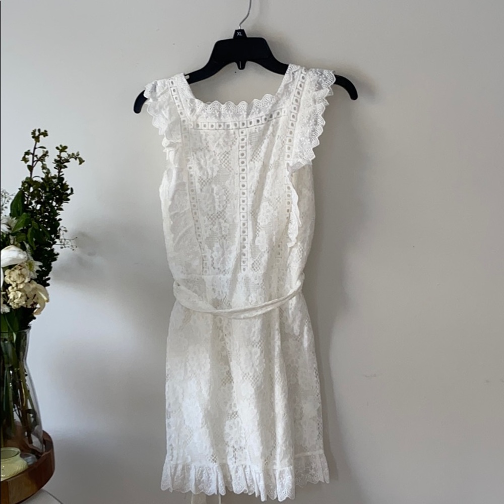 White Lace Babydoll Dress